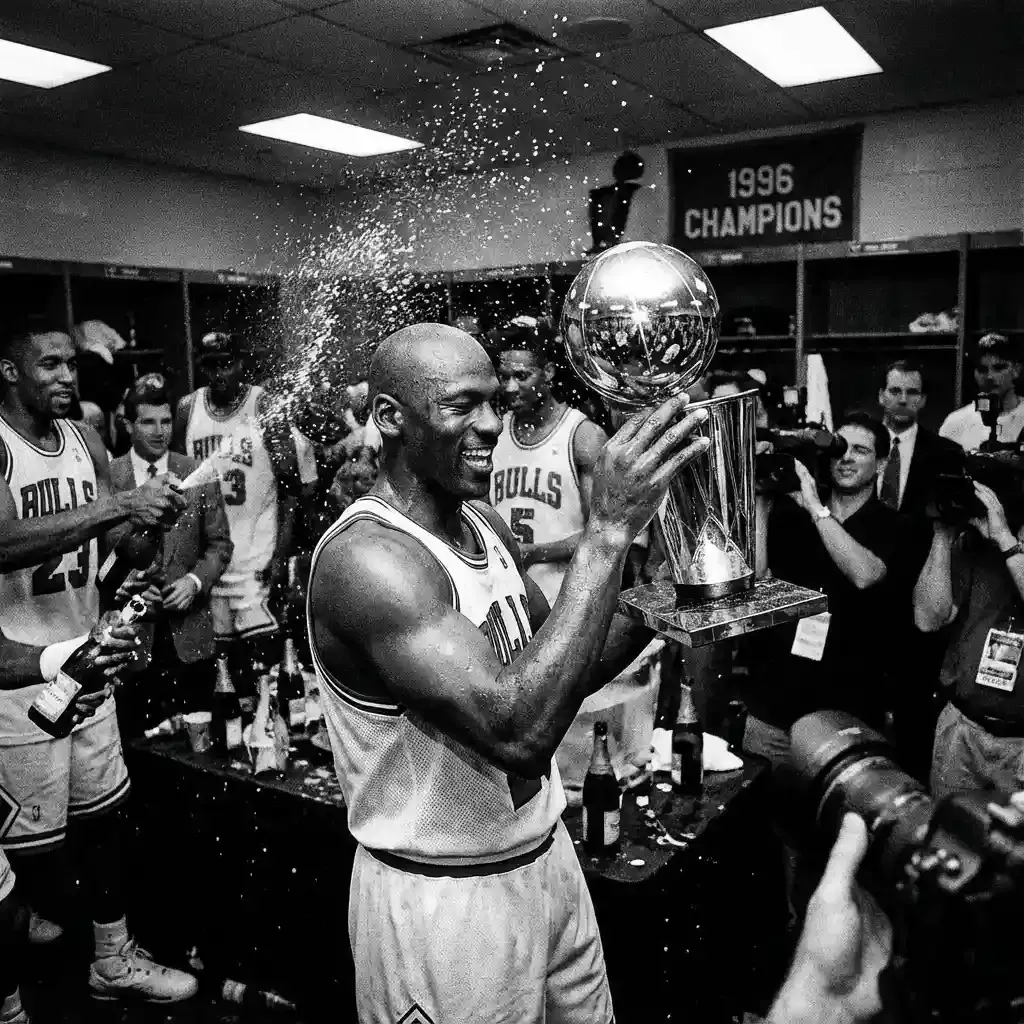 Michael Jordan style icon representing excellence